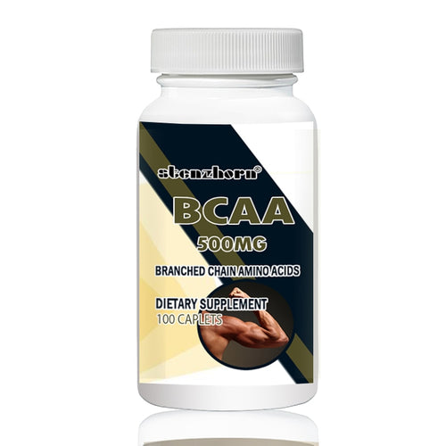 BCAA   500mg  100pcs L-Leucine  L-Isoleucine  L-Valine  with versatile support for training endurance and recovery