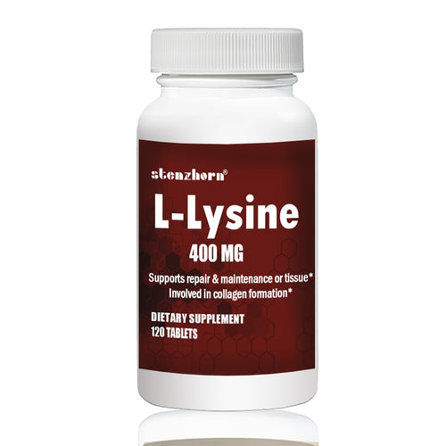 L-Lysine 400mg  120 PCS Supports repair & maintenance of tissue* Involved in collagen formation*
