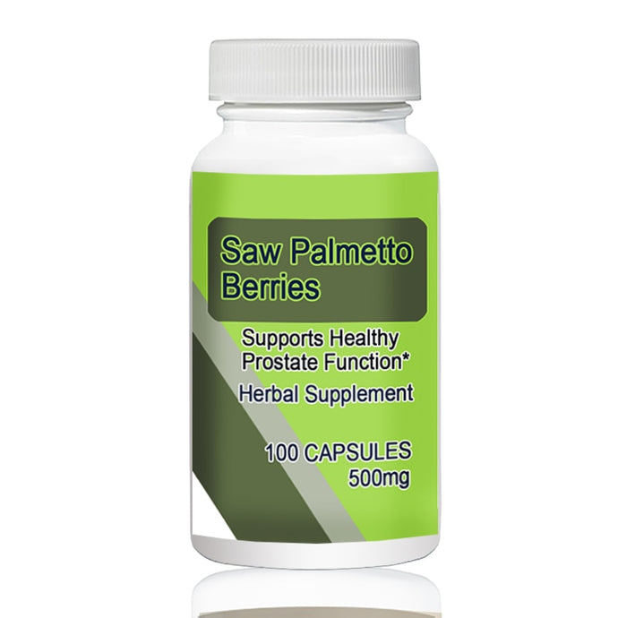 Saw Palmetto Berries   500mg 100pcs   Supports Healthy Prostate Function*